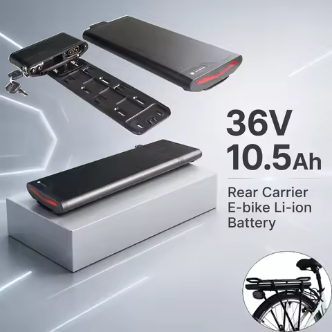 Rear Carrier Ebike Li-ion Battery 36V 10Ah 10.5Ah Ultra Thin Luggage Rack Battery for Allego Vita Ci