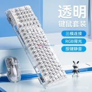 Z99Ice Cube Transparent Wireless Bluetooth Crystal Label Set Mechanical Computer Girl Office Silent8