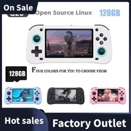 G28 Retro Handheld Video Game Console Linux Game Player 4.3 Inch HD Screen 128G Supports 20+ Emulato