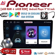 Pioneer Android Player 9"10" Inch [ 6GB RAM+64GB ROM ]  Quad Core Car Multimedia MP5 Player Wifi