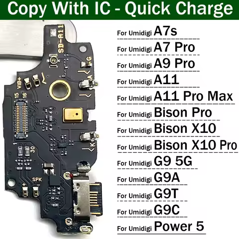 Dock Connector USB Charger Charging Board Port Flex Cable For Umidigi A7 A7s A9 A11 Bison X10 Pro Ma