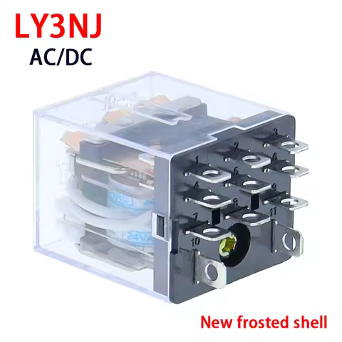 1 PCS HH63P LY3 LY3NJ JQX-13F relay 220v 24v 12v 12 volt AC/DC 10A 11PIN silver contact Electromagne