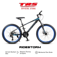 TRS Ridestorm Aluminum Mountain Bike - Shimano 3x8 Speed (24")
