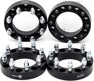 VLAOSCHI Black Forged 8x6.5 to 8x170 Wheel Adapters 1.5 Inch Compatible with Dodge Ford, 4pc 8 Lug W