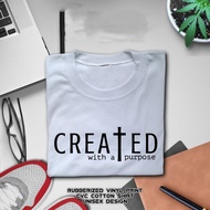 Bible Verse Tshirt JESUS God is good Created with a purpose