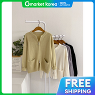 haven | áo len nữ cổ tròn đa màu sắc thiết kế 4 ngăn túi từ brchen