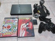 PS2 遊戲主機 75007型 +週邊和2片光碟