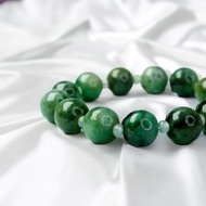 飄綠花翡翠手珠 | 天然緬甸玉翡翠A貨 | 送禮