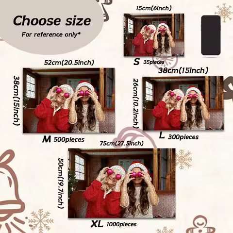 35/300/500/1000pcs Custom Photo Customized Picture Personalized Photo Personalised Decompression Puz