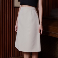 Miss office กระโปรงทรงเอมีกระเป๋าหน้า (MS-045)