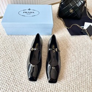 Prada Retro Square Toe Mary Jane Shoes - Sizes 35-40 Available