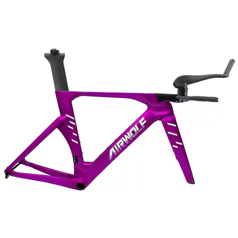 2026 Carbon TT frame 700C Road Bike Frameset Carbon Fiber Time Trial Frame with TT handlebar BB386