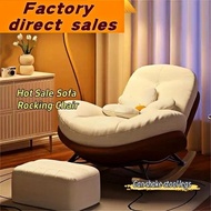 kerusi goyang rehat dengan sandaran tangan & alas kaki lipat