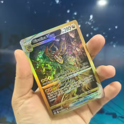 DIY Anime PTCG Crown Zenith English Series Flash Game Collection Card Arceus Dialga Giratina Palkia 