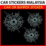 [ Car Art ] Car Sticker - Bullet Hole / Gun shot [ CSM ]
