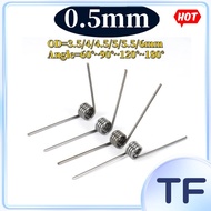 Twisting Spring na Yari sa 304 Stainless Steel d0.5mm OD3.5/4/4.5/5/5.5/6mm  60/90/120/180 [TF-FC-1]
