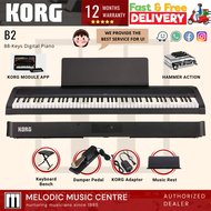 KORG B2 88 Key Digital Piano BLACK with Weighted Hammer Action (B2/ B2SP)