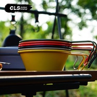 [Ready Stock] CLS Outdoor 304 Stainless Steel Non-Stick Snow Bowl Camping Mountaineering Fishing Por