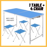 Aluminium Portable Foldable Camping Table Folding Meja Lipat Camping Picnic Outdoor Meja Lipat Mudah