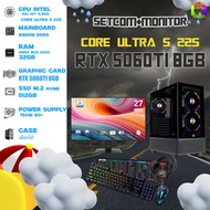 SETCOM+MONITOR BONMECOM2 ครบเซ็ตพร้อมจอ / INTEL CPU CORE ULTRA 5 225 / RTX 5060TI 8GB / Case เลือกแบ