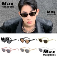 MAXG Sun Protection Sun Glasses, Small Frame UV400 Cat Eye Shape Sunglasses, Fashion Colorful 90s Gl