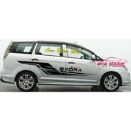 Exora sticker, Exora cutting sticker, side body sticker, proton Exora sticker, side body list, Exora