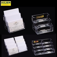 【Ready stock】科记办公透明桌面名片盒 展会专用多层名片架商务名片座Keji office transparent desktop business card box, exhibition