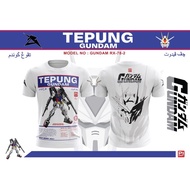 PREMIUM DESIGN T SHIRT MICROFIBER INTERLOCK SUBLIMATION T SHIRT GUNDAM GARAM AND TEPUNG GUNDAM MALAY