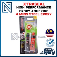 XTRASEAL Epoxy Steel High Performance Metal Glue Gam Epoxy Besi Kuat Gam Paip Ekzos Radiator Retak B