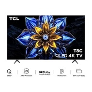 TCLทีวี T8C Google TV 75 นิ้ว 4K UHD QLED รุ่น 75T8C ปี 2025