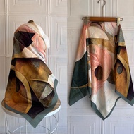 HIJAB VOAL FLOWER MOTIF SERIES CODE O98/SQUARE VOAL NEWEST MOTIF DENAY MOTIF