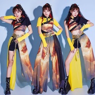 Chinese Style Dance Costume Drum Costume kpop Girl Group Jazz Costume