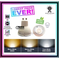 【HIGH QUALITY】GU10 LED Light Bulb Lamp Mentol Eye Ball Track Light 5W Warm White/Daylight/3 Colour 【