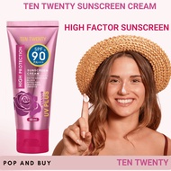 Ten Twenty Tinted Sunscreen SPF 90+ – Whitening Sunscreen Foundation for Face and Body, Perfect