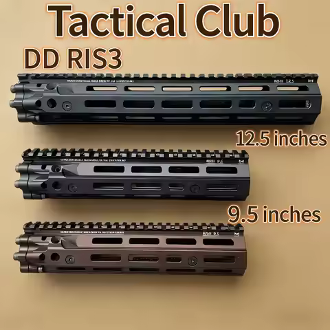 Tactical MK8 Rifle Accessory CNC Machined 6061 Aluminum M-LOK Handguard DD RIS III / Geissele Style,
