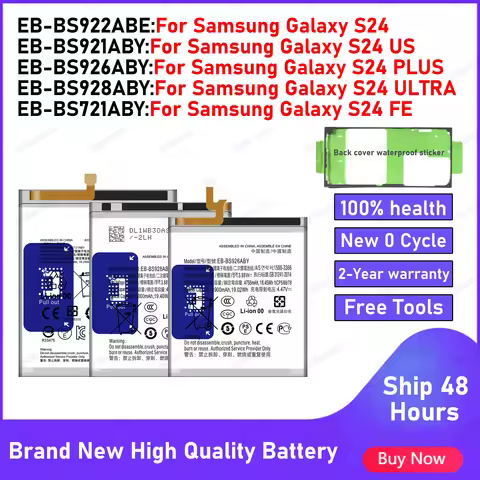 2026 Years EB-BS922ABE EB-BS926ABY EB-BS928ABY Battery For Samsung Galaxy S24/S24 Plus/S24 Ultra/S24
