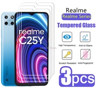 3PCS Tempered Glass Film For Realme C21Y C25Y C30S C33 Screen Protector For Realme C21 C25 C12 C11 C
