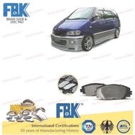 FBK Disc Brake Pad Rear  FD1142MS - Nissan Serena C23 1.6 2.0