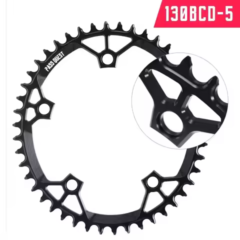 PASS QUEST 130BCD 5 bolt OVAL Bicycle Chainring Road Bike 40T 42 44 46 48 50 52 54t 58T for Sram scr