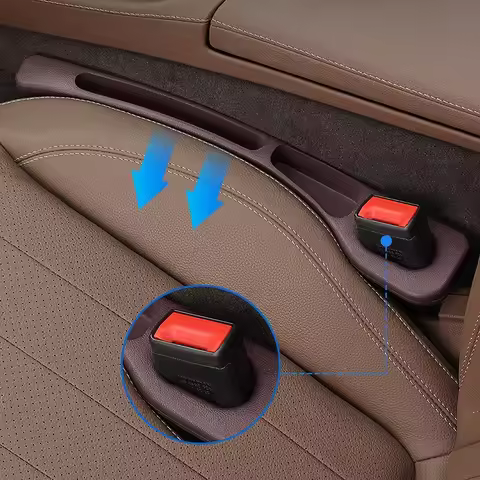 2PCS Car Seat Gap Filler Between Seats Crevice Interior Decoration Accessories For BMW AUDI VW Merce