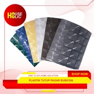 RUBICON Pattern Plastic Fiber Plate for Fence Cover Plastic Fence Cover/