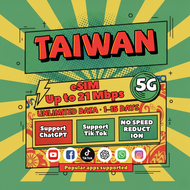 Taiwan eSIM Unlimited Data Instant 24h Email Delivery Daily 1GB/2GB/3GB High Speed Data Taiwan sim c