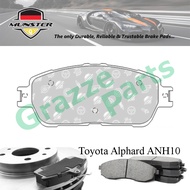 Münster Disc Brake Pad Front for Toyota Alphard ANH10 3.0 2002-2008 1MZ-FE Vellfire H1 3.0 2003-2008