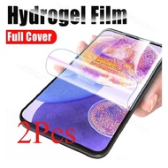 2Pcs HD And Privacy Hydrogel Film For Samsung Galaxy Quantum 2 A51 A52 A52s A53 A54 A55 A56 A70 A71 
