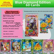 Blue Diamond Edition Plant Vs Zombie Card Mobile Scan AR Battle 3D Stereo Competitive Toy Collectibl