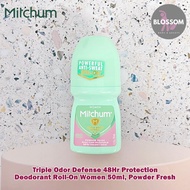 Mitchum - Triple Odor Defense 48Hr Protection Deodorant Roll-On Women 50ml Powder Fresh โรออนระงับกล