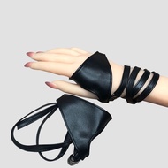 Fingerless Gloves Summer Sleeves y2k Retro Half y2k Cool Punk Army lo Finger Hot Girl cos Dark lolit