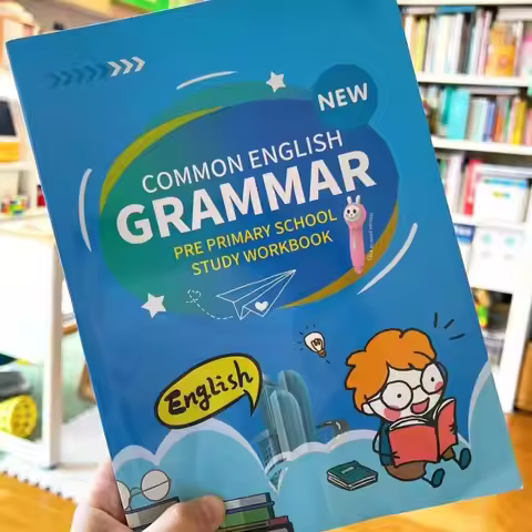 Common English Grammar Pre Primary School Book Learning Study Workbook