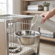 Wire Crate Hanging Dog Bowl