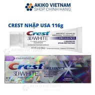 Kem Đánh Răng ❤ ❤Kem đánh răng làm trắng răng Crest 3D Briliance 116gr - Hàng air Mỹ mẫu mới (date